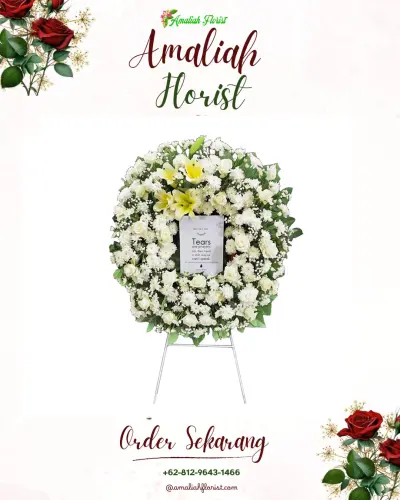 Krans Bunga Duka Cita di Bedug